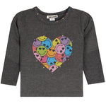 Multi Smiley Heart Long Sleeve Thermal - Denny's
