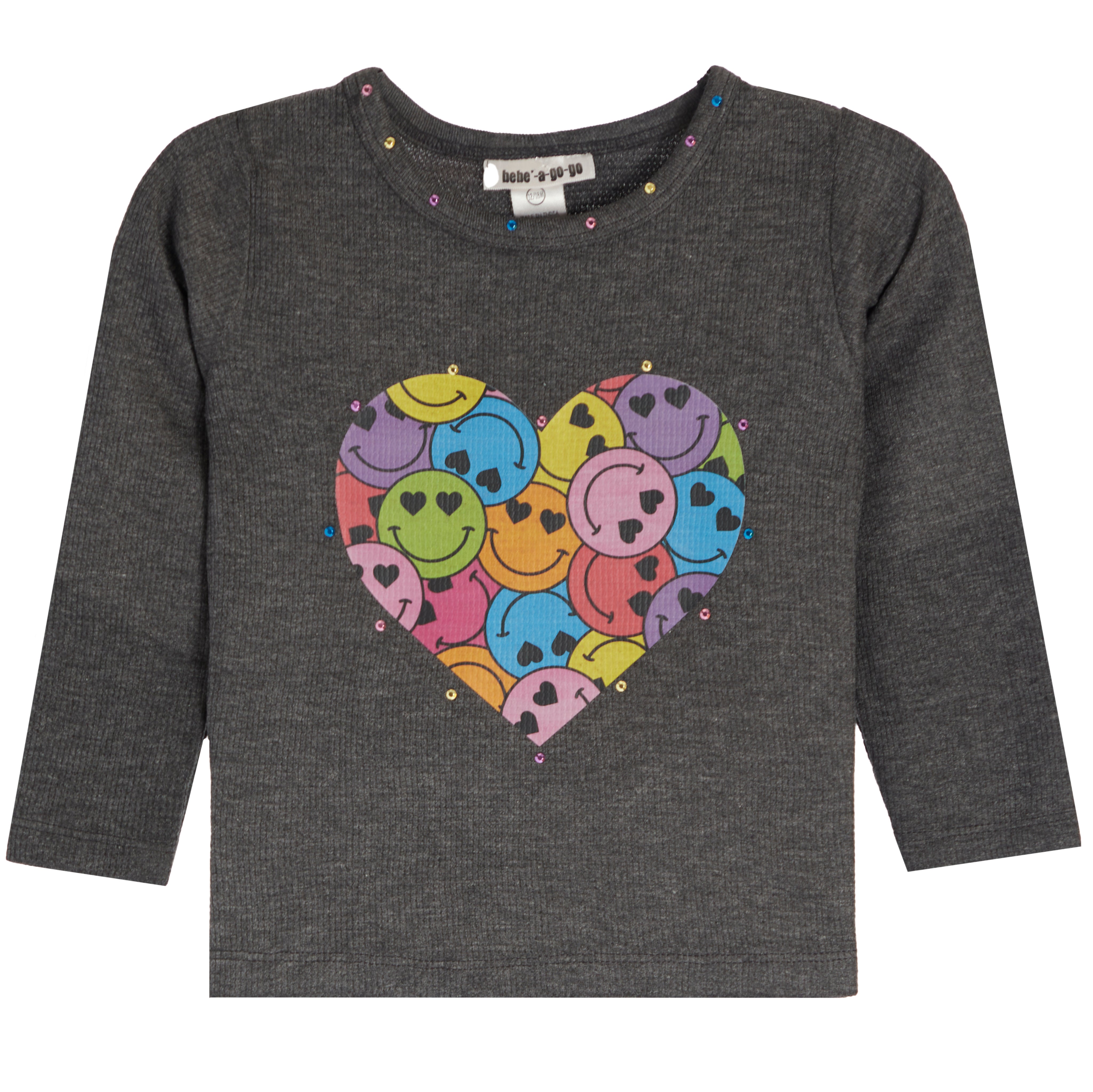 Multi Smiley Heart Long Sleeve Thermal - Denny's