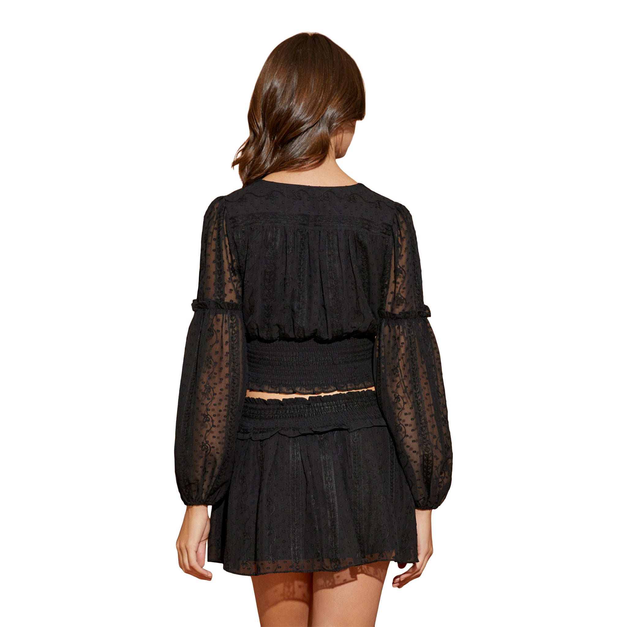 V-Neck Smock Top - Denny's