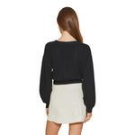 Cropped V-Neck Cardigan - Denny's