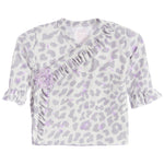 3pc Ruffle Kimono Leopard Lavendar Splatt Set - Denny's