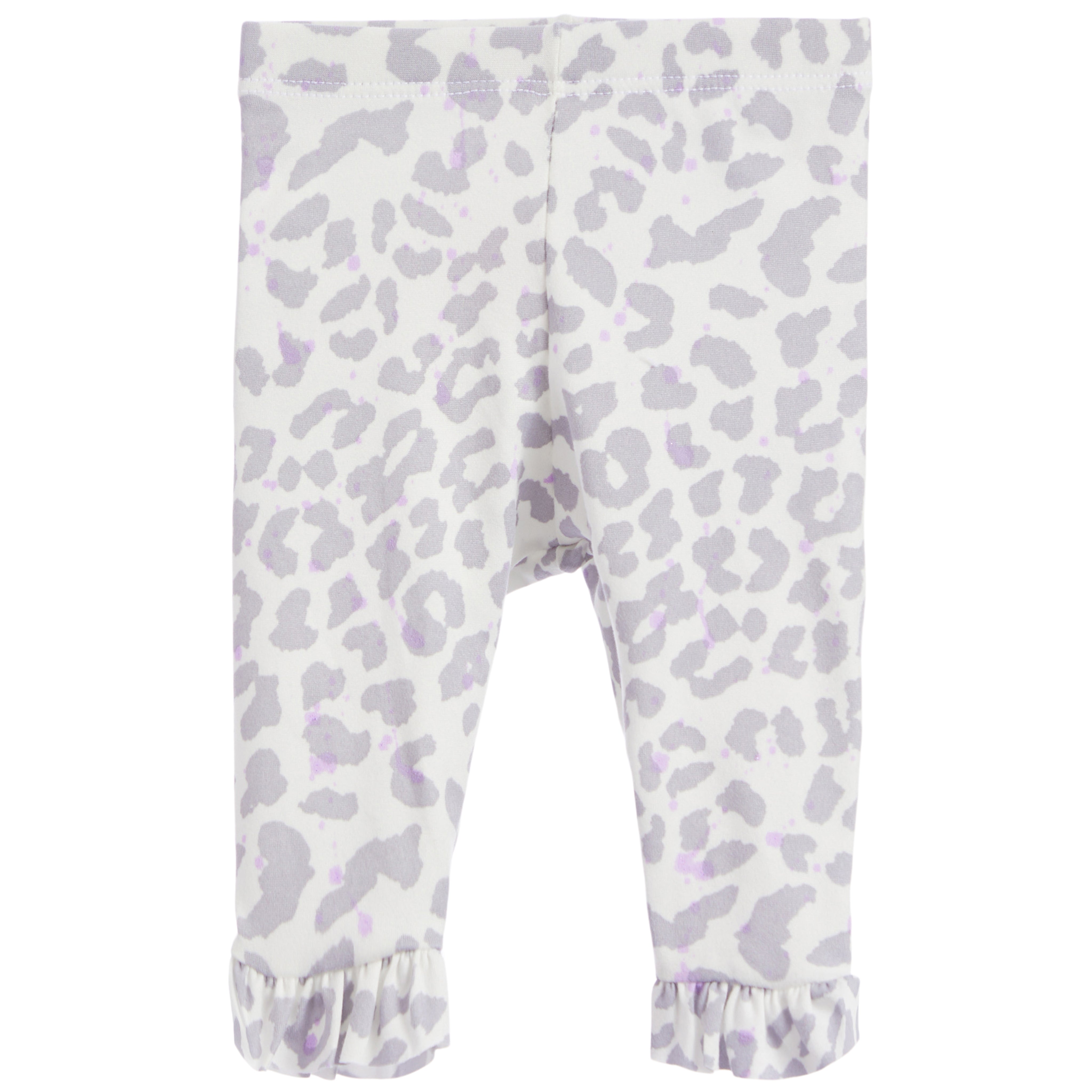 3pc Ruffle Kimono Leopard Lavendar Splatt Set - Denny's