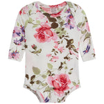 2pc Creme Floral Onesie Set - Denny's