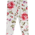 2pc Creme Floral Onesie Set - Denny's