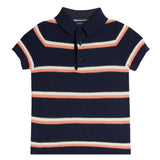 Stripe Sweater Knit Polo