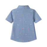 Watermelon Seersucker Button Down Shirt
