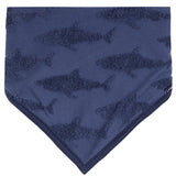 2pc Shark Terry Romper/Bib Set