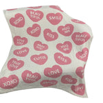 Heart Pattern Plush Blanket - Denny's