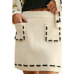 Whipstitch Mini Skirt - Denny's