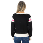 Pink Floyd Scattered Text Knit Sweater - Denny's