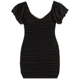 Sarah Short Sleeve Mesh Dress