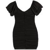Sarah Short Sleeve Mesh Dress