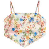 Sasha Charmeuse Floral Hanky Tank