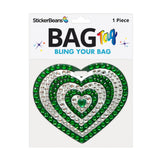 Green Spirit Heart Bag Tag - Denny's