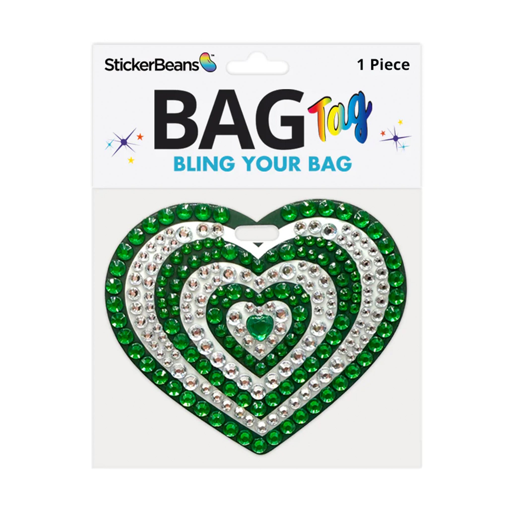 Green Spirit Heart Bag Tag - Denny's