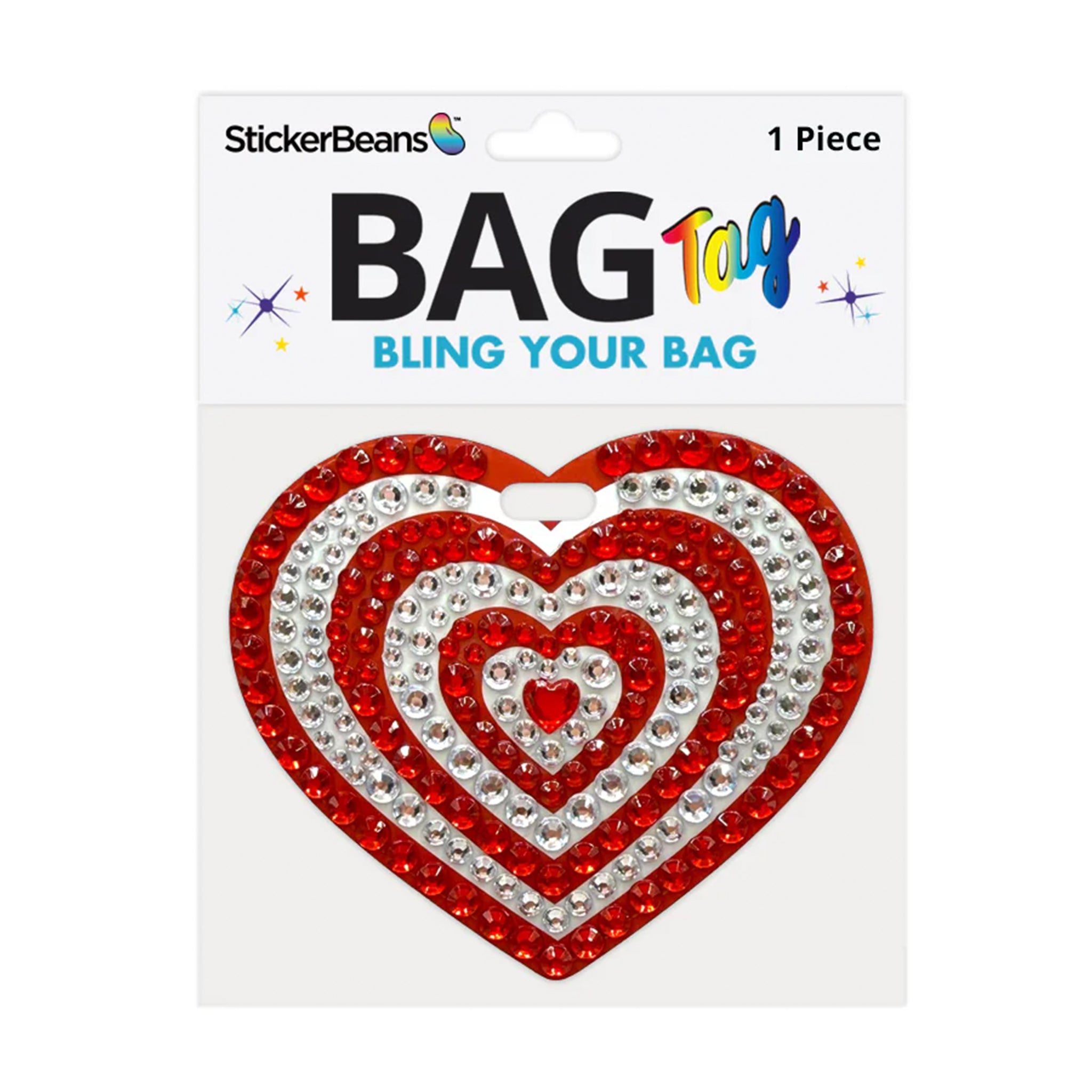 Red Spirit Heart Bag Tag - Denny's