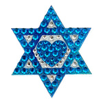 Rhinestone Star of David 2" Sticker - Denny's