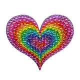 Pastel Groovy Heart Sticker - Denny's
