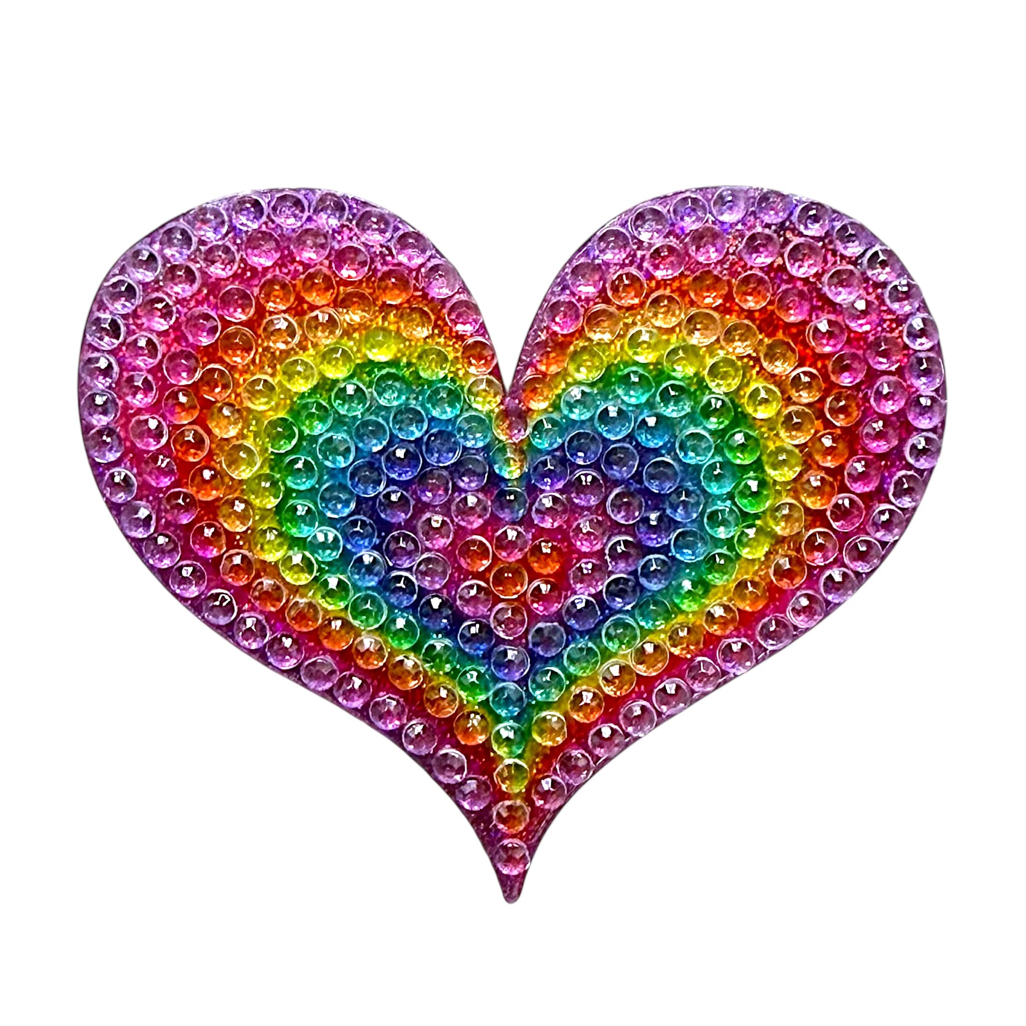 Pastel Groovy Heart Sticker - Denny's