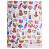 Stickerbeans X Namedrops Blanket -Purple