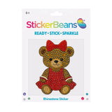 The Red Cheer Bear 5" Sticker