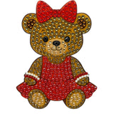 The Red Cheer Bear 5" Sticker