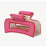 Lola Beaded Pink Claw Clip - Denny's