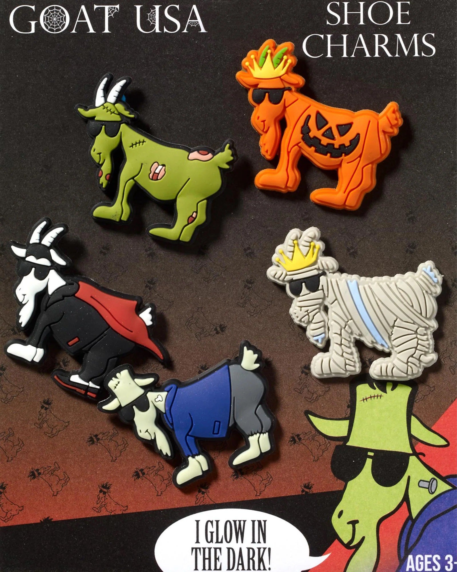 Halloween 5 pack Shoe Charms - Denny's
