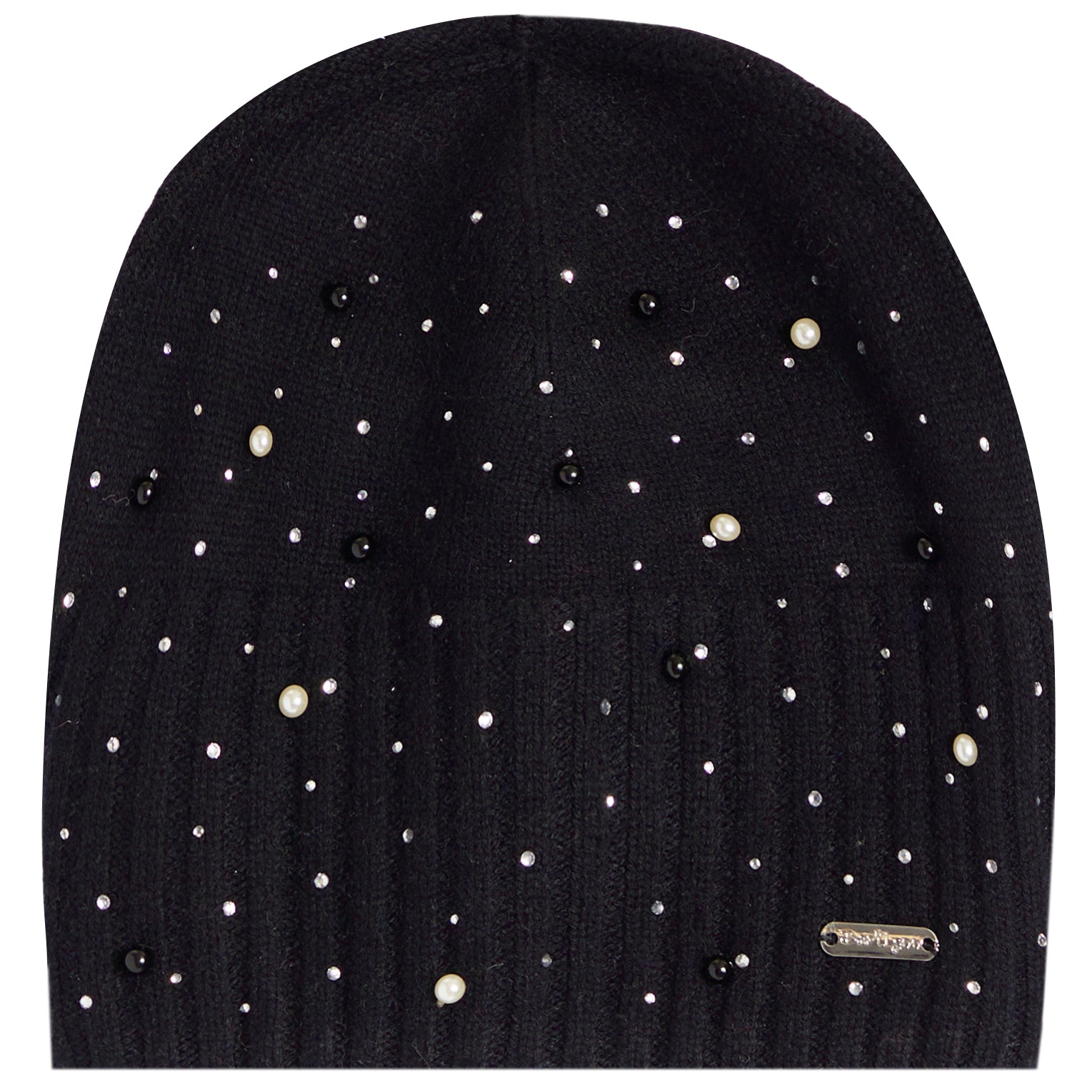 Scattered Crystal and Pearl Beanie - Denny's