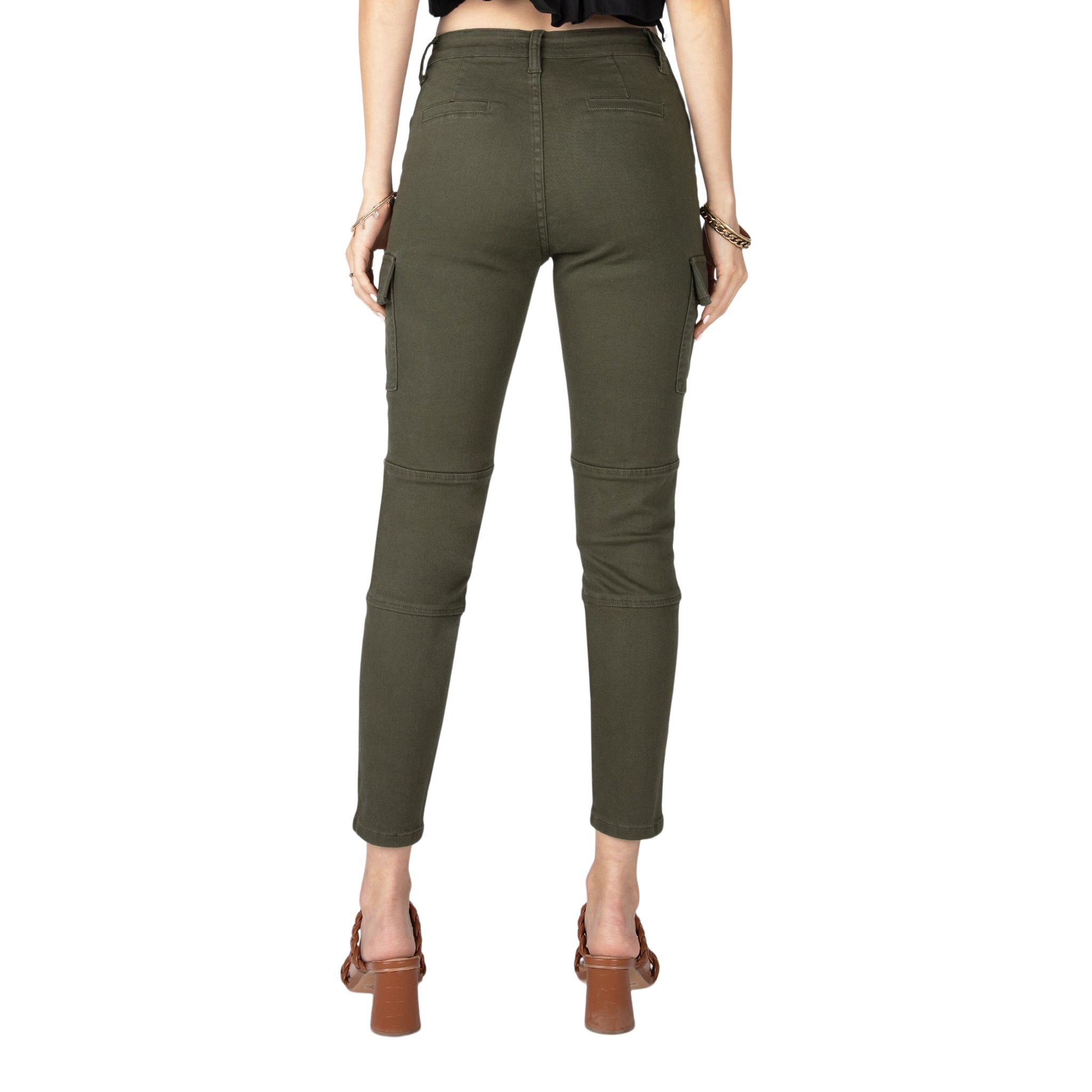 Mid Rise Skinny Cargo Pant - Denny's