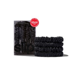 Back to Basics Black Skinny Silk Scrunchies