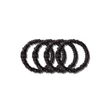 Back to Basics Black Skinny Silk Scrunchies