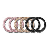 Multi Skinny Silk Scrunchies