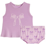 2pc Bows Swing Diaper Set - Denny's