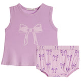 2pc Bows Swing Diaper Set - Denny's