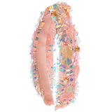 Mermaid Sequin Knot Headband