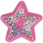 Sequin and Pink Star Patch - Denny's
