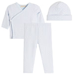 3pc Braided Knit Jacquard and Hat - Denny's