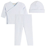 3pc Braided Knit Jacquard and Hat - Denny's
