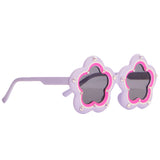Crystalized Flower Shape Sunglasses - Denny's