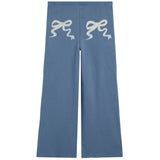 Shane Vintage Vine Floral Bow Wide Leg Pant