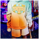 Cotton Candy Sweatshort Tangerine Freeze