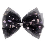 Shimmer Heart Bow Clip - Denny's
