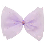 Shimmer Heart Bow Clip - Denny's