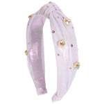 Shimmer 3D Crystals Heart Knot Headband - Denny's