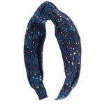 Shimmer Denim Splatter Headband - Denny's
