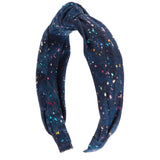 Shimmer Denim Splatter Headband - Denny's