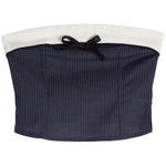 Sienna Pinstripe Bow Tube Top - Denny's