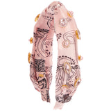 Silk Jeweled Bandana Headband