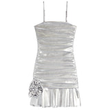 Silvie Ruffle And Rose Strapless Dress - Denny's